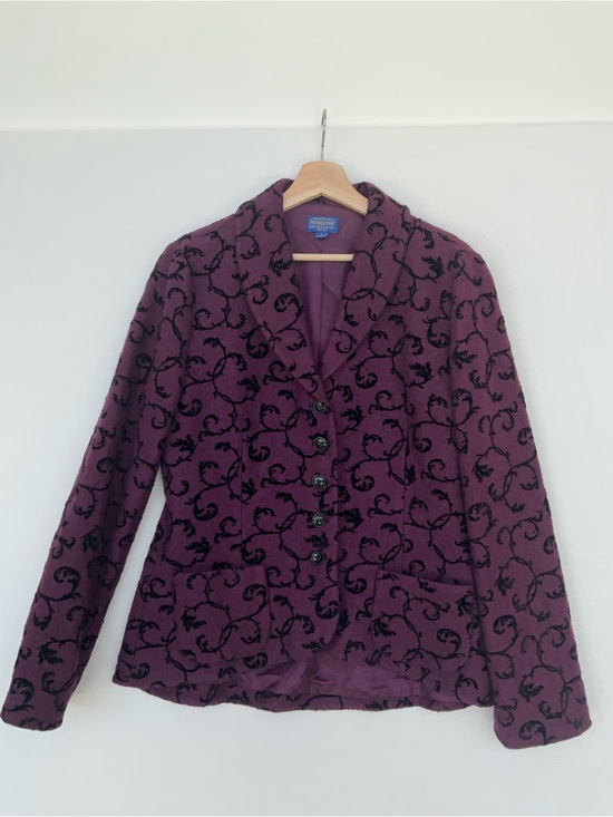 Pendleton Jackets & Blazers - Pendleton Purple Patterned Blazer Jacket
